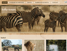 Tablet Screenshot of lofty-tours.com